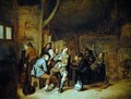 Figures smoking and playing music in an inn - Jan Miense Molenaer