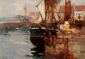 Fishing on the Quayside - William Watt Milne