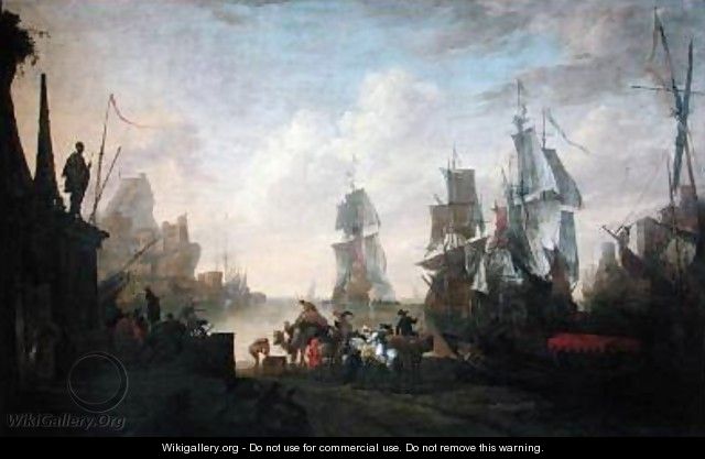View of a Port in the Levant 1670 - Hendrik van Minderhout
