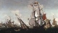 The Eendracht and other shipping off a Dutch port - Hendrik van Minderhout