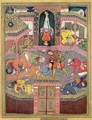 Murder Scene miniature of the Mughal period possibly from the Khamsa tales of Nizami 1570 - (attr. to) Mir Sayyid'Ali
