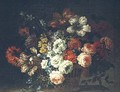 Still life with flowers in a basket - Jean-Baptiste Monnoyer