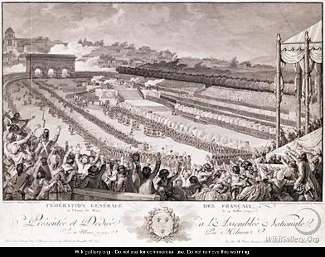 Festival of the Federation 14 July 1790 - (after) Monnet, Charles