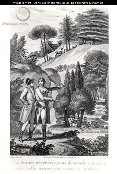 Napoleon Bonaparte 1769-1821 and the Forest of France 1801 - (after) Monnet, Charles