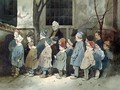 Schoolboys in the Playground - Henri Bonaventure Monnier