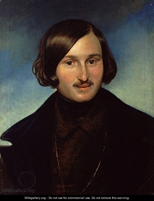 Portrait of Nikolay Gogol 1841 - Fyodor Antonovich Moller