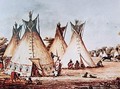 Village of the Kiowa Tribe - Baldwin Mollhausen