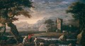 Landscape with a tower - Jan de Momper