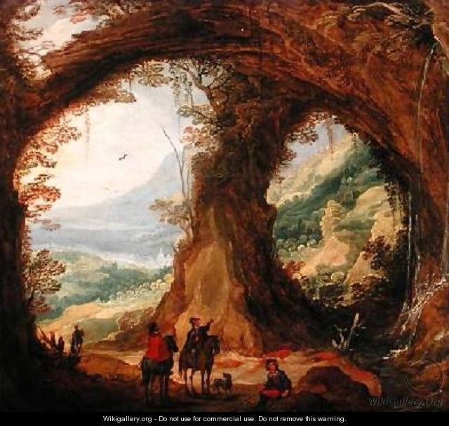 Landscape with Travellers - Joos or Josse de, The Younger Momper