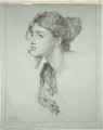 Study of a Woman's Head - Anthony Frederick Sandys