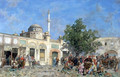 The market of Constantinople - Alberto Pasini