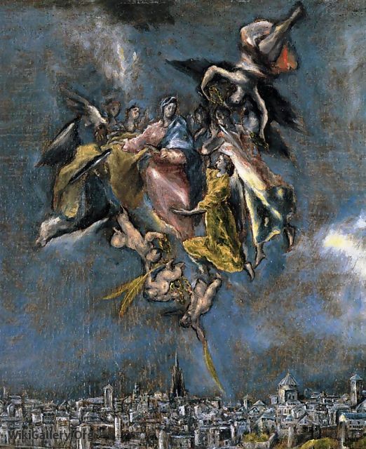 View and Plan of Toledo (detail) - El Greco (Domenikos Theotokopoulos)