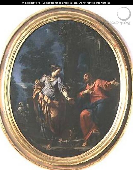 Christ and the Woman of Samaria - Francesco Monti