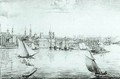 New York from the West from Recueil des cartes et des vues du voyage en Amerique en Italie en Sicile et en Egypt by de Montule 1821 - Edouard de Montule