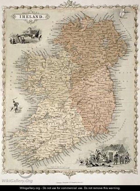 Map of Ireland - C. Montague