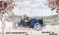 Girardot driving a Panhard car in the Gordon Bennet Cup of 1901 - Ernest Montaut