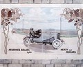 Heath driving a Panhard car through the Belgian Ardennes in 1904 - Ernest Montaut