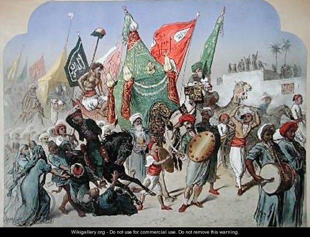 The Return of the Mahmal to Cairo 1870 - Henri de Montaut