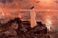 Jesús en el Lago Tiberíades, Boceto - Antonio Munoz Degrain