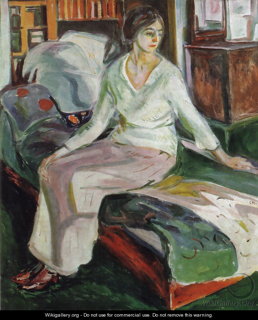 Model on the Couch - Edvard Munch