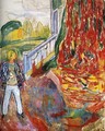 Model in Front of the Verandah - Edvard Munch
