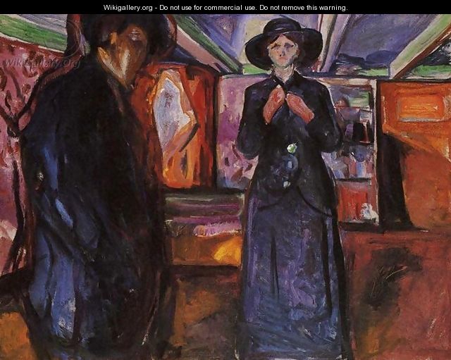 Man and Woman II - Edvard Munch