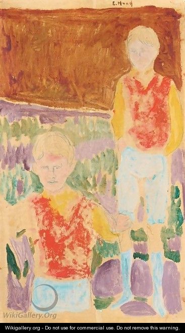Johan Martin og Sten Stenersen - Edvard Munch