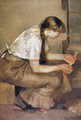 Girl Kindling a Stove - Edvard Munch