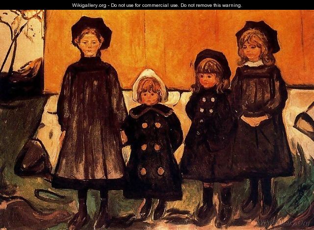 Four Girls at Asgardstrand - Edvard Munch