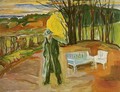 Self-Portrait in the Garden, Ekely - Edvard Munch