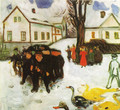 The Village Street - Edvard Munch