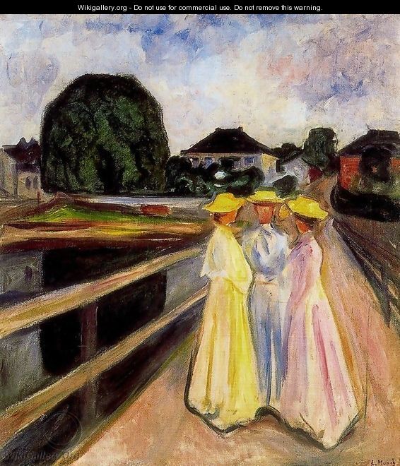 The Ladies on the Bridge - Edvard Munch