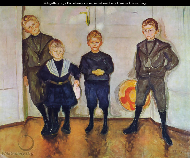 The Four Sons of Dr. Linde - Edvard Munch