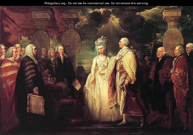 His Majesty George III Resuming Power in 1789 - Benjamin West