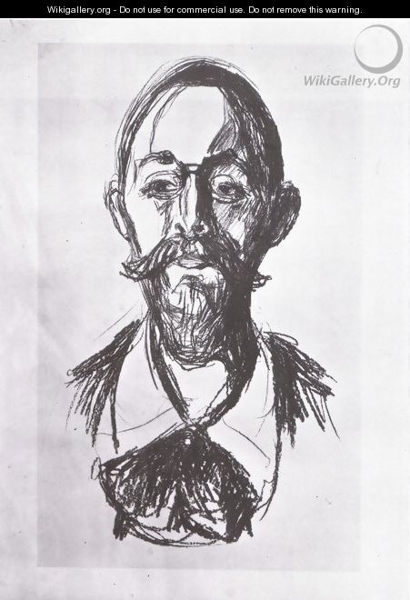 portrait du Dr Jacobson 1908 - Edvard Munch