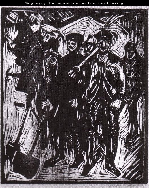 pelleteurs de neige 1911 - Edvard Munch
