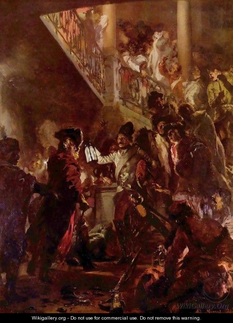 Bonsoir, Messieurs! (Frederick the Great in Lissa) - Adolph von Menzel
