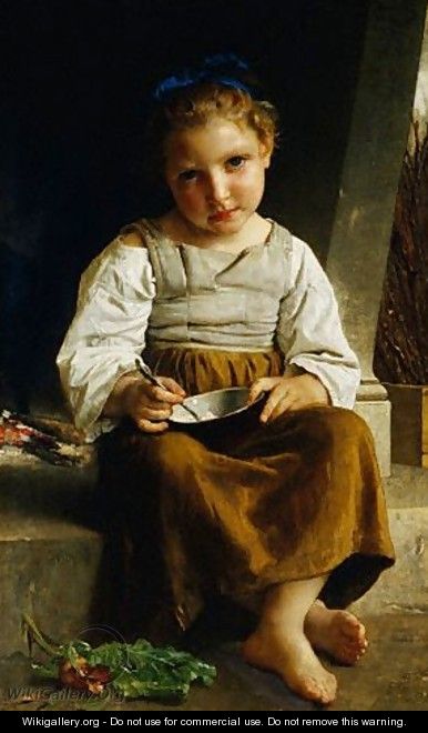 The Porridge - William-Adolphe Bouguereau