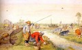 Fisherman at a Ditch - Hendrick Avercamp