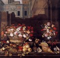 Still-Life with Flowers, Fruit, and Shells - Balthasar Van Der Ast