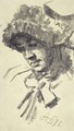 Women with a hat - Adolph von Menzel