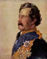 Minister of State Freiherr von Schleinitz (portrait study of the coronation picture) - Adolph von Menzel