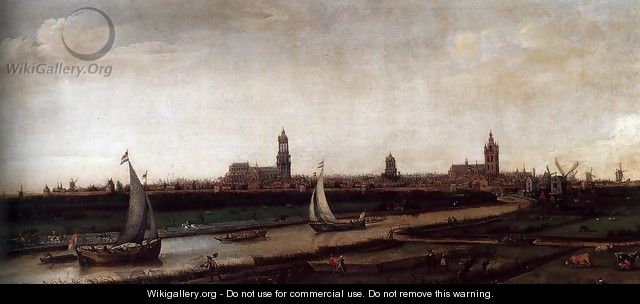View of Delft from the Northwest - Cornelis Hendricksz. The Younger Vroom