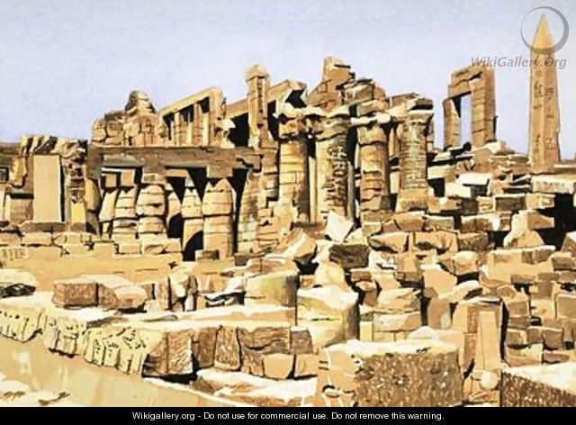 The ruins of the Temple of Amun of Karnak - John Marshall