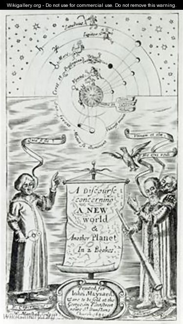 Frontispiece to A Discourse concerning a New World and another Planet by John Wilkins - William Marshall