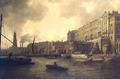 View of the Adelphi From the River Thames - William Marlow