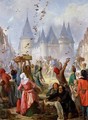 The Return of St Louis 1214-70 and Blanche of Castille 1188-1252 to Notre-Dame - Pierre Charles Marquis
