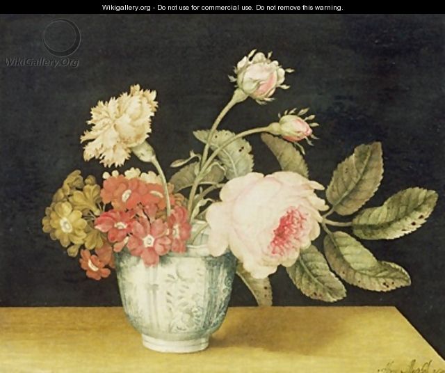 Flowers in a Delft Jar - Alexander Marshal