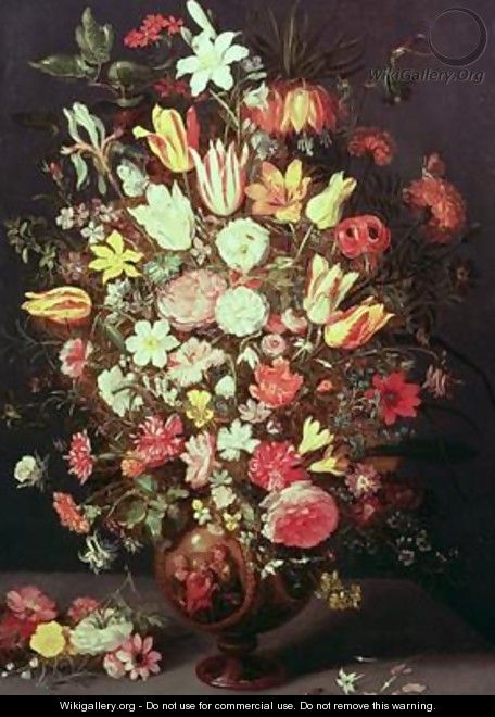 Flowers in a vase - Phillipe de Marlier