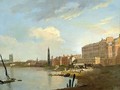 A Study of the Thames with the Final Stages of the Adelphi 1772 - William Marlow